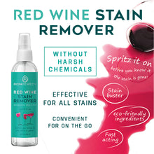 Load image into Gallery viewer, PACK OF 6: MOMREMEDY Red Wine Stain Remover, MomRemedy Hydrogen Peroxide Based Wine Stain Remover, Safe on all fabrics, Remove Red Wine Stains in Minutes - 6oz
