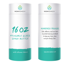 Load image into Gallery viewer, Glass Refill Bottle with Silicone Sleeve - 16oz Teal
