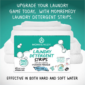 Laundry Detergent Strips - 60 Strips, up to 120 loads
